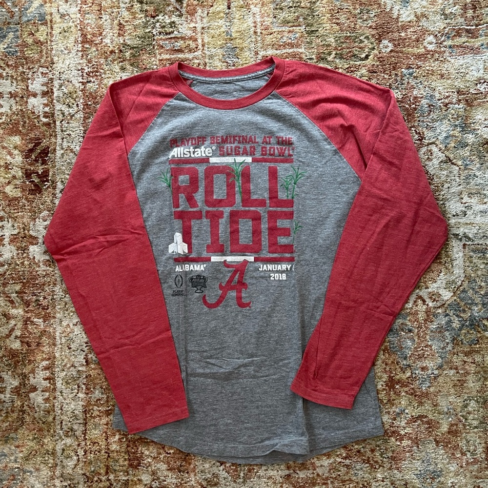 Alabama Crimson Tide Allstate Sugar Bowl 2018 Long Sleeve T-Shirt Mens L